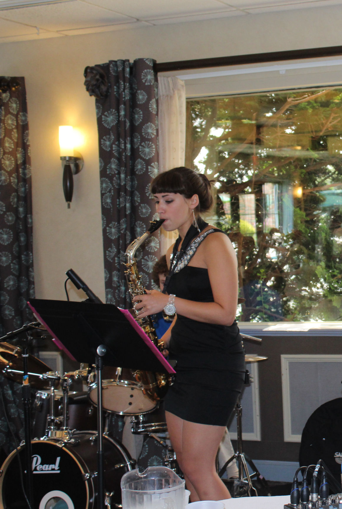 Lauren Sliva is an accomplished saxophone player.